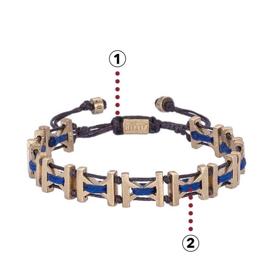 X Armband met koord