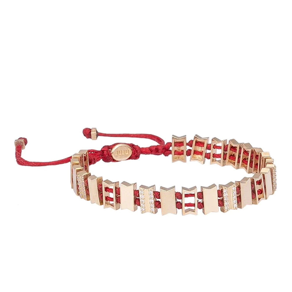 Kersenbloesem gouden armband met diamanten stenen