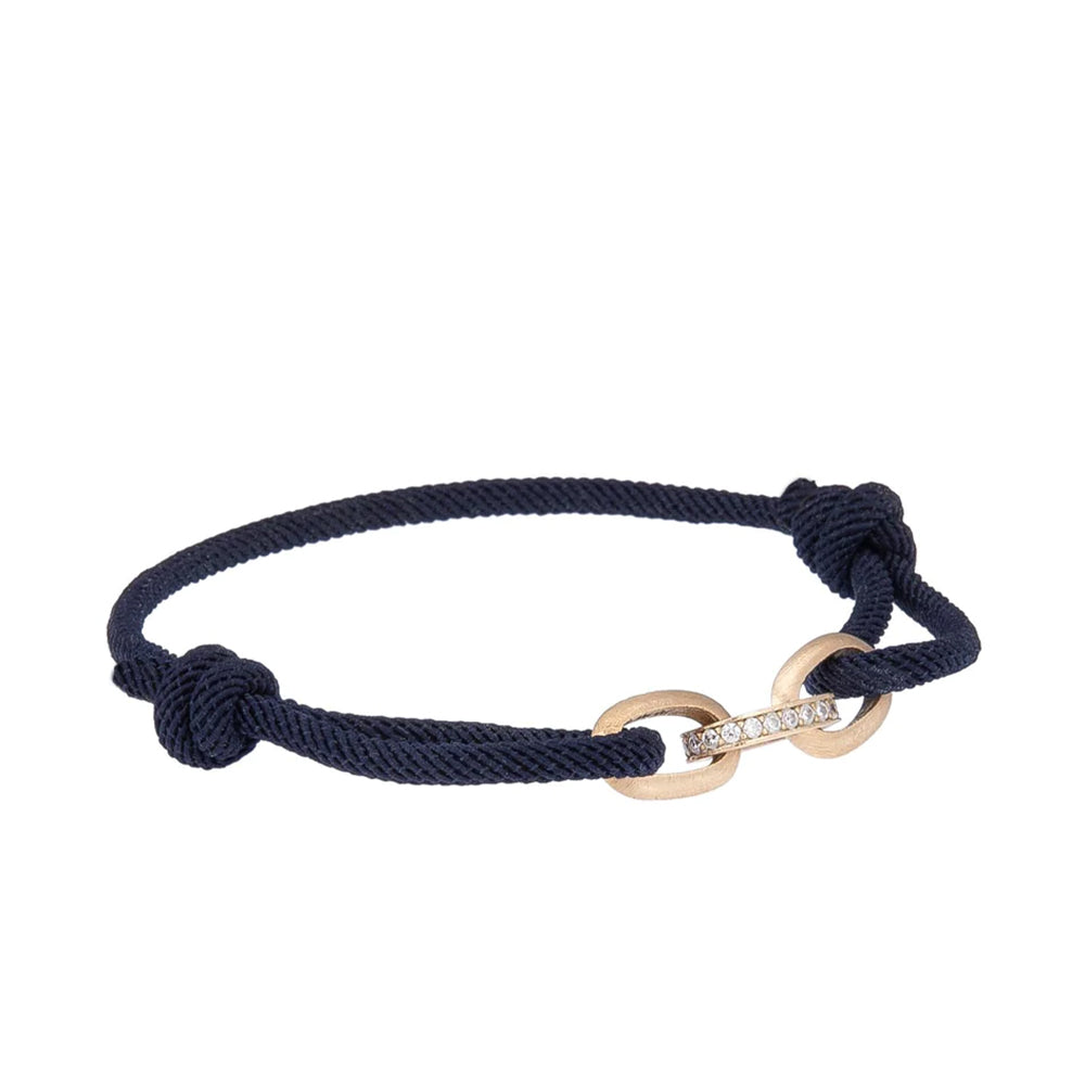 Stenen touw armband
