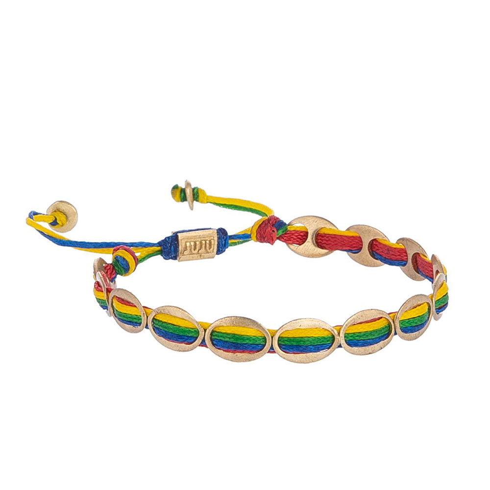 Gekleurde ovale armband