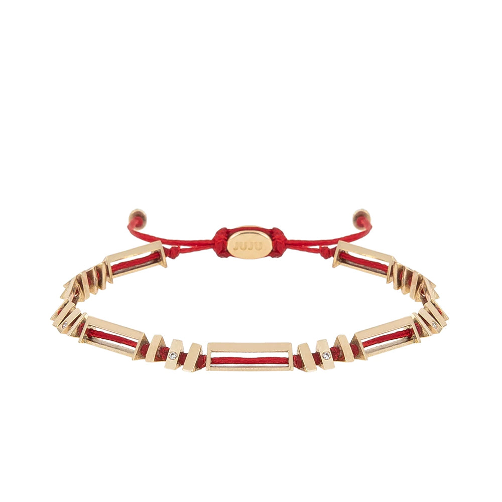 Panacea gouden armbanden met diamanten stenen