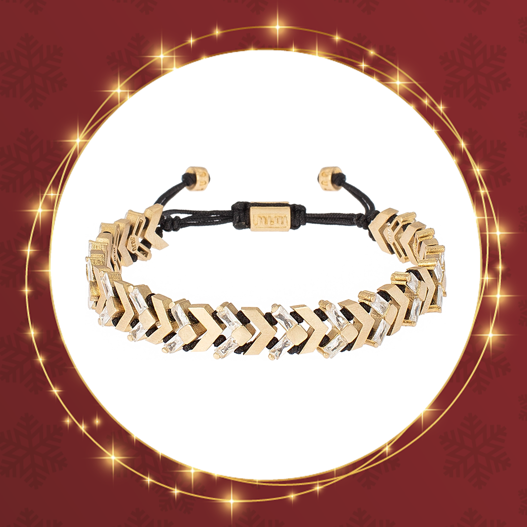 Spaced Glitter Arrow Armband