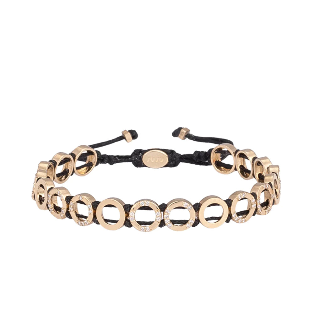 Moonshine gouden armband met diamanten stenen