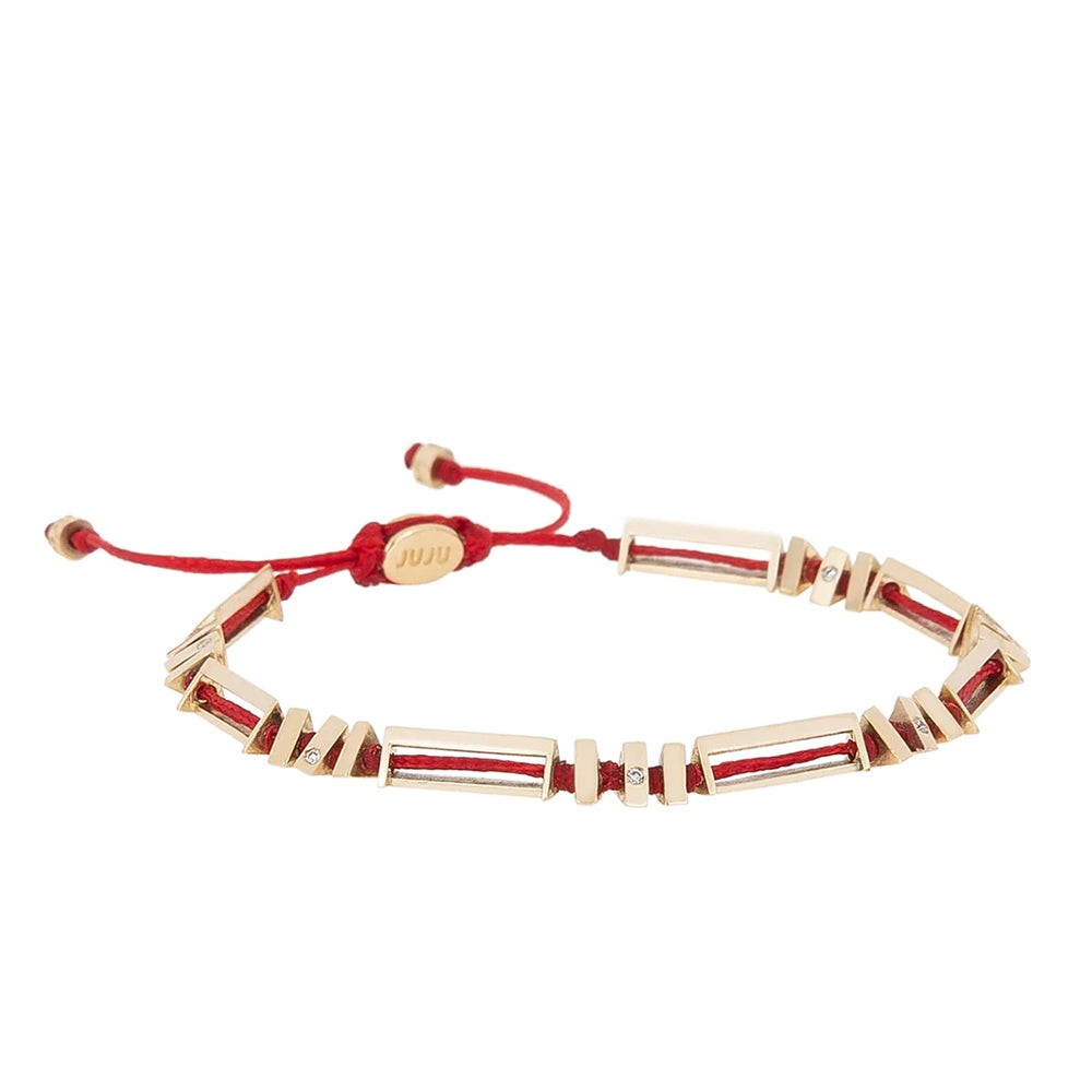 Panacea gouden armbanden met diamanten stenen
