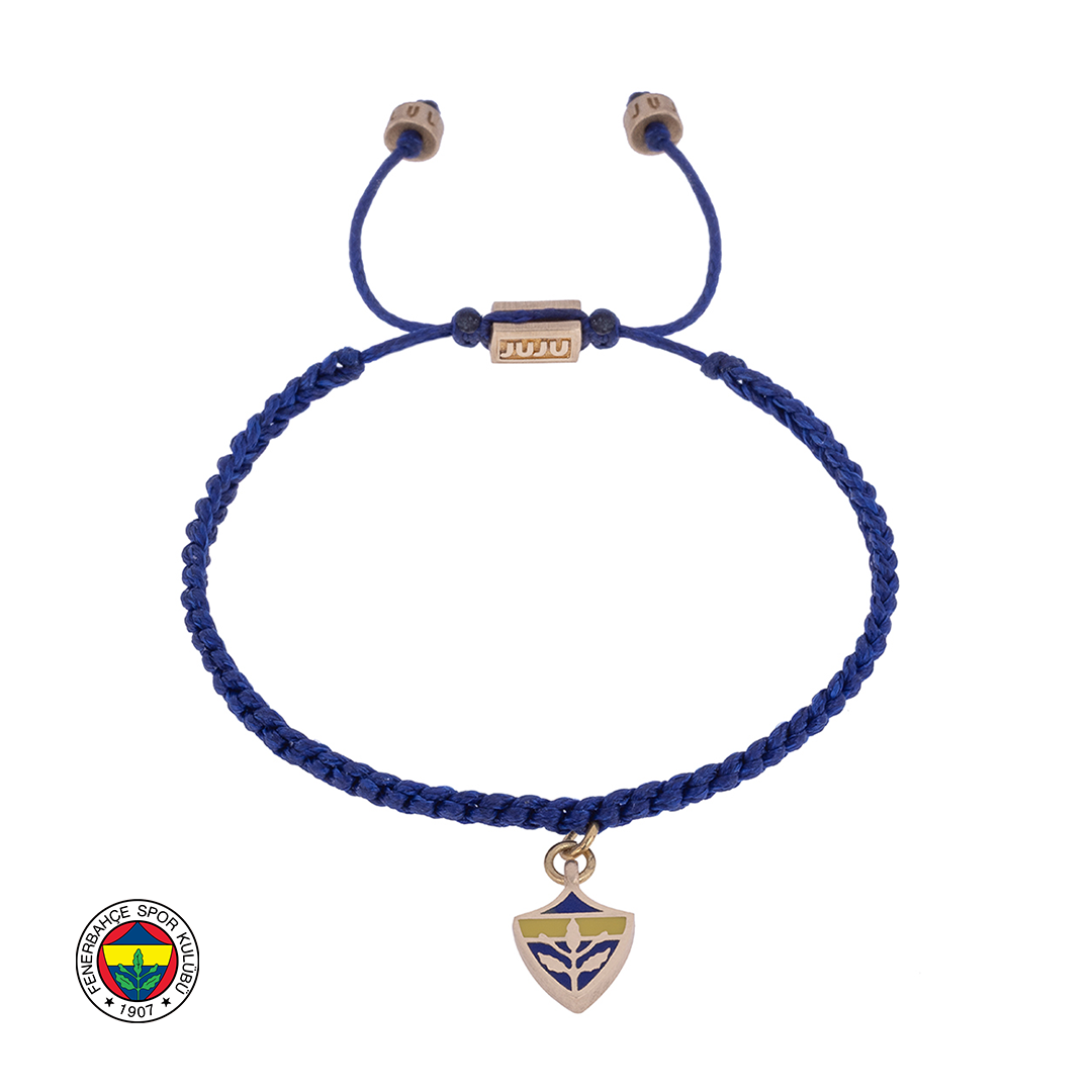 FB Crest Bronze Cord Bracelet