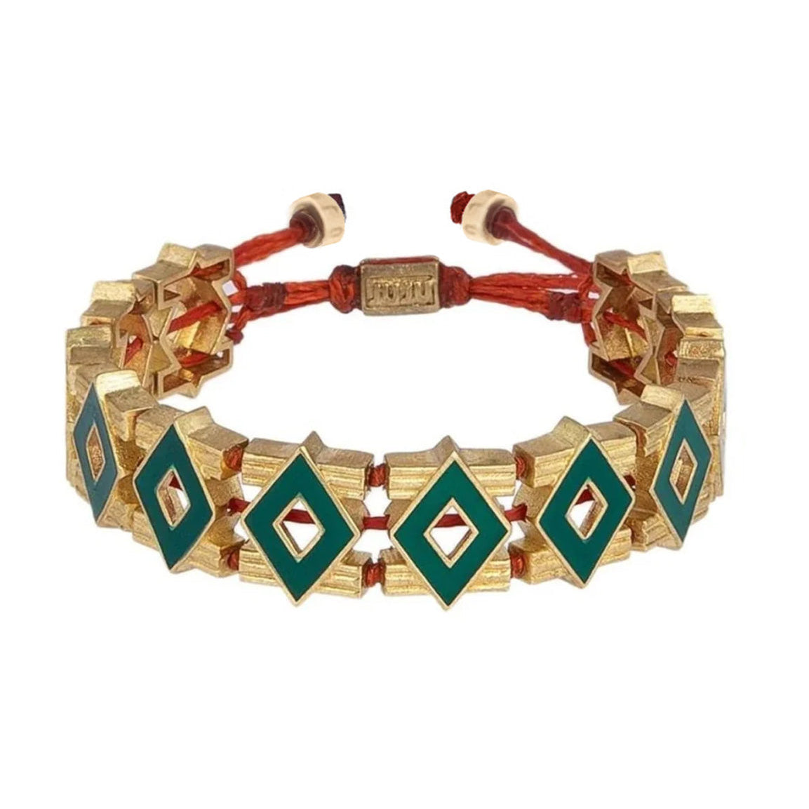Square Bracelet with Enamel
