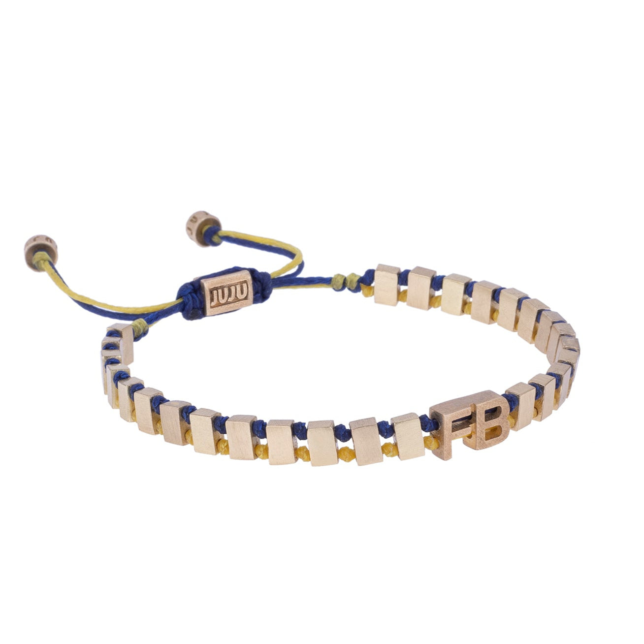 FB Yellow & Navy Forever Bronze Bracelet