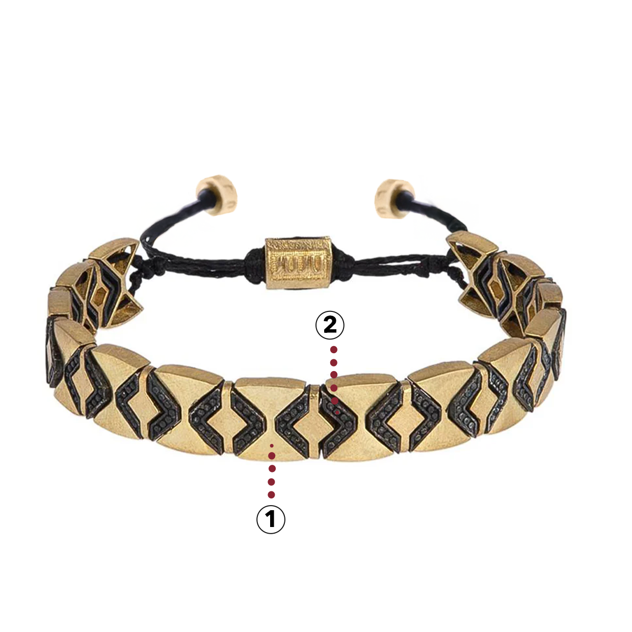 Tweekleurige Prisma-armband