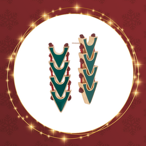 Geëmailleerde ritme oorbel