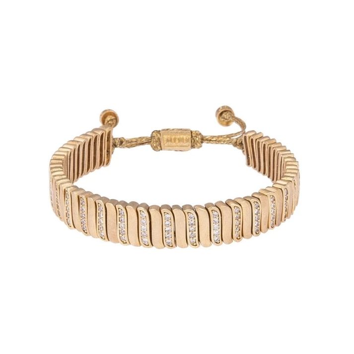 Middle Stone Wave Bracelet