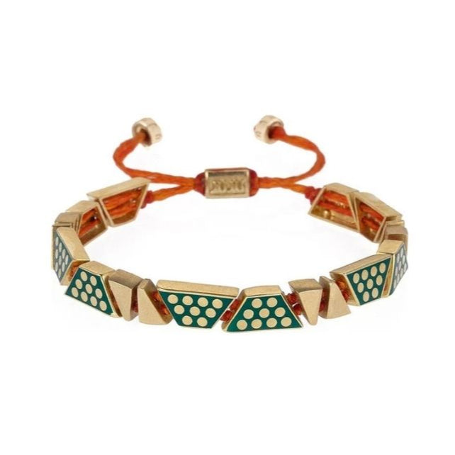Gestippelde emaille armband