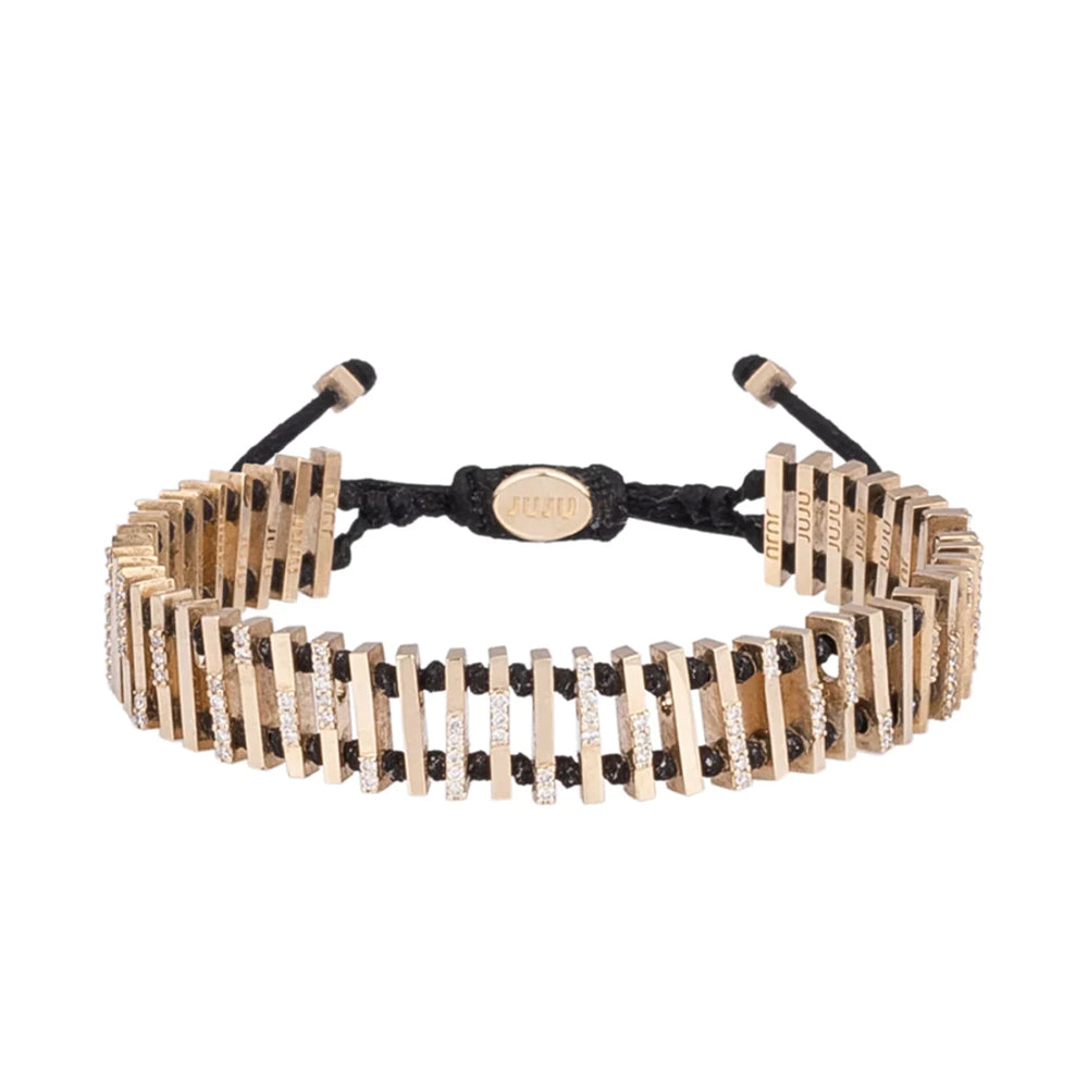 Gouden Haze Gouden Armband met Diamanten Stenen