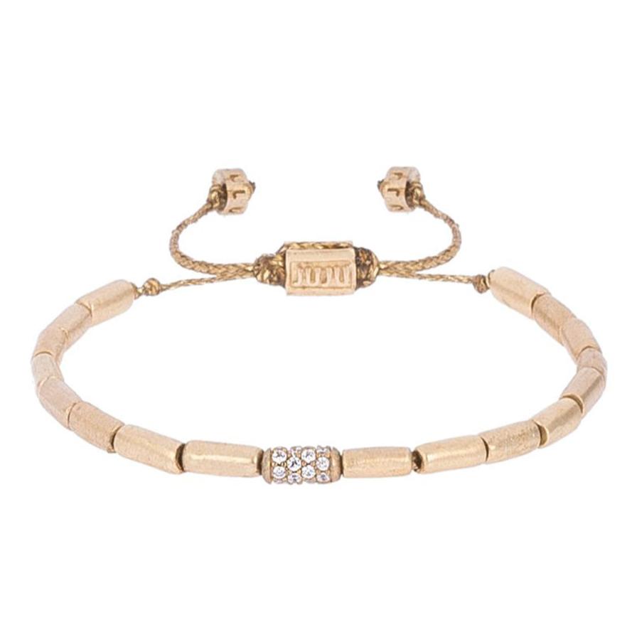 Buisarmband met stenen detail
