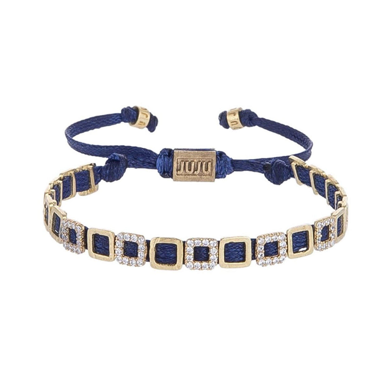 Mini vierkante armband met stenen