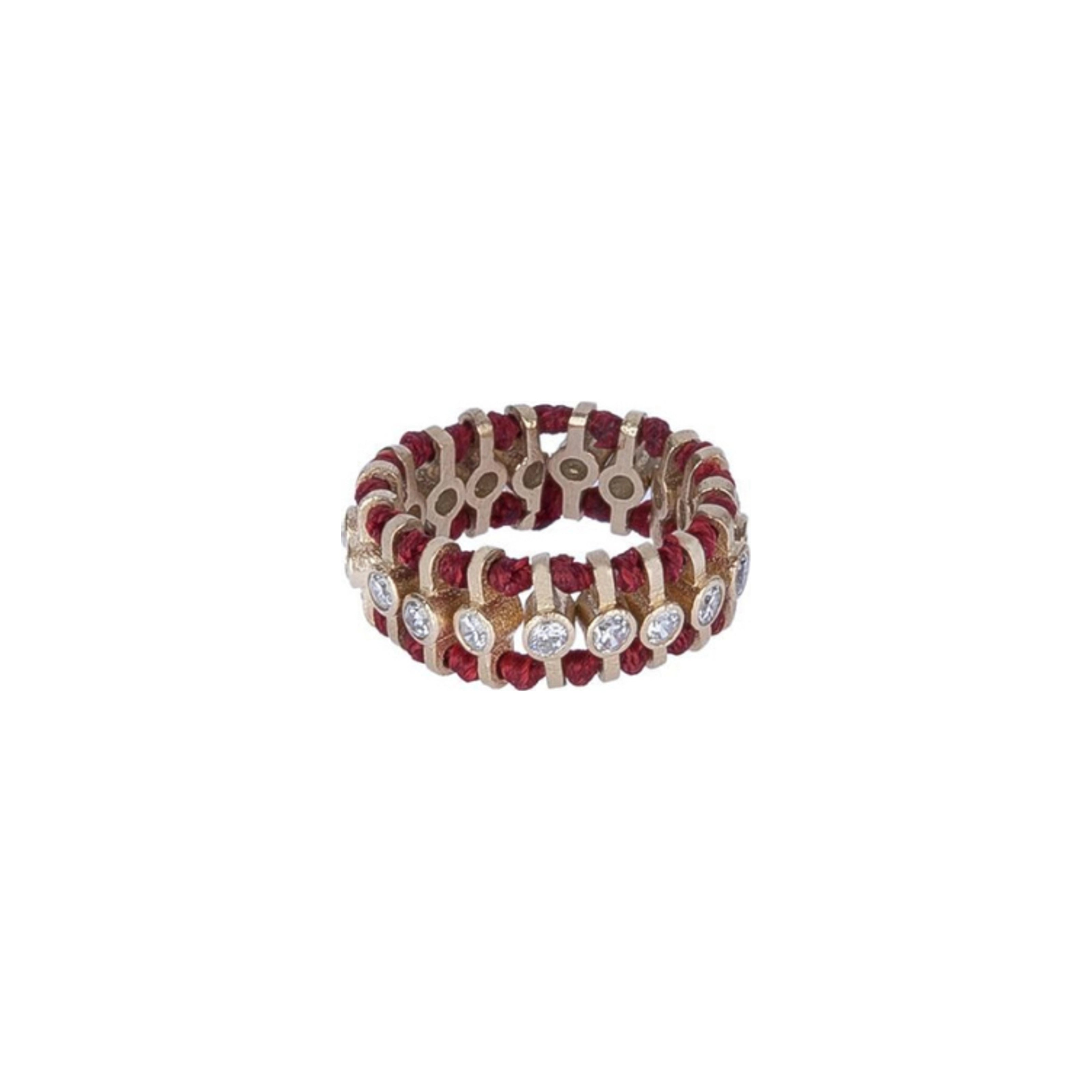 Ronde ring met stenen