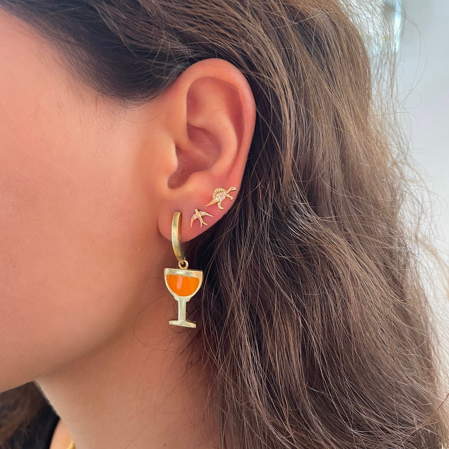 Wine Glass Earrings