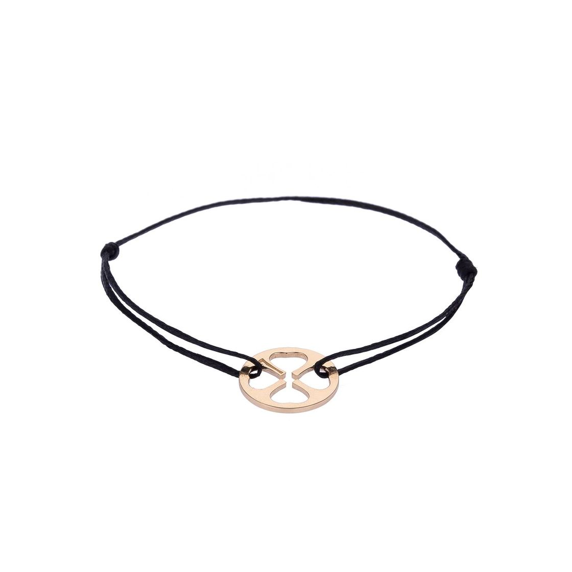 Klaver gouden koord armband
