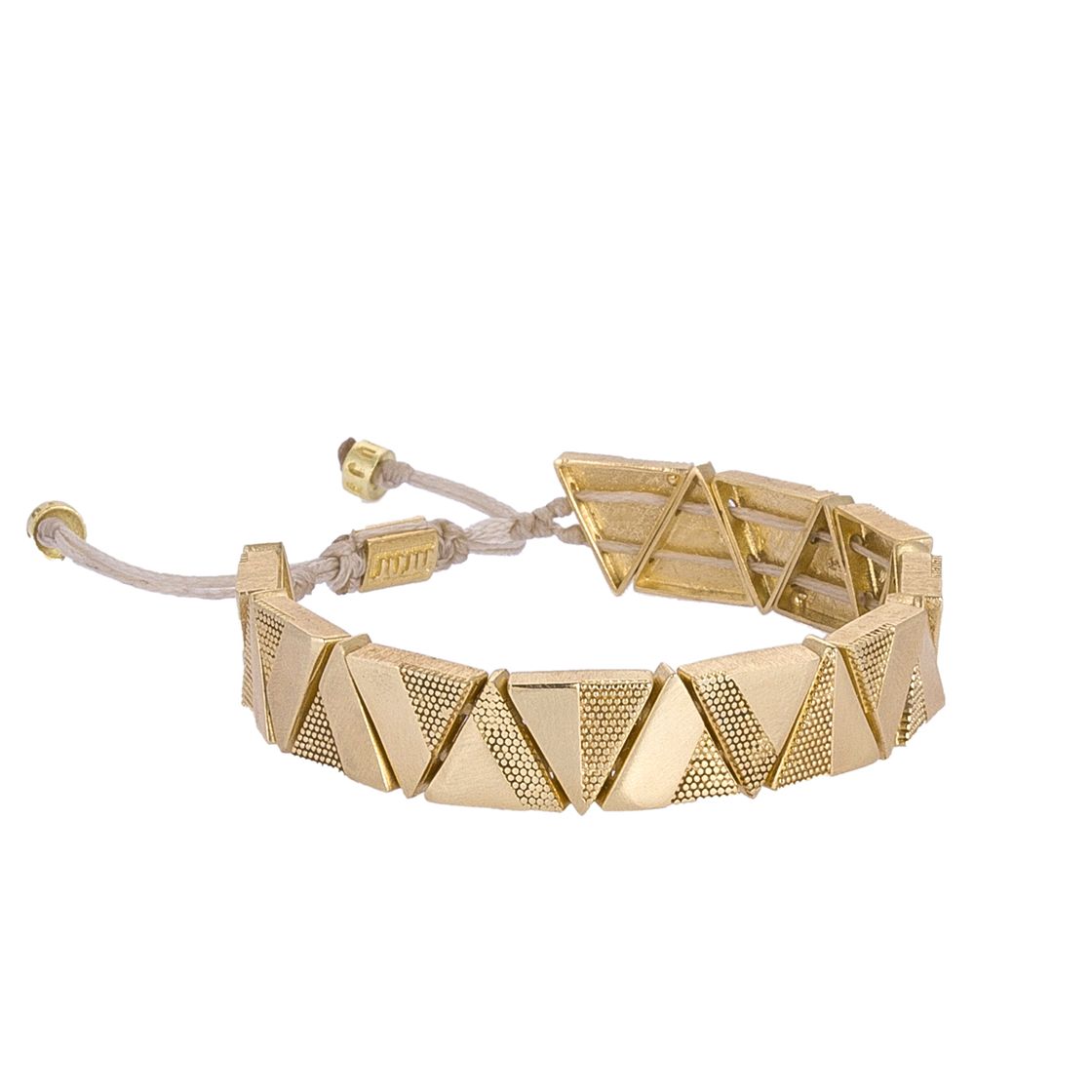 Asymmetrische driehoekige armband