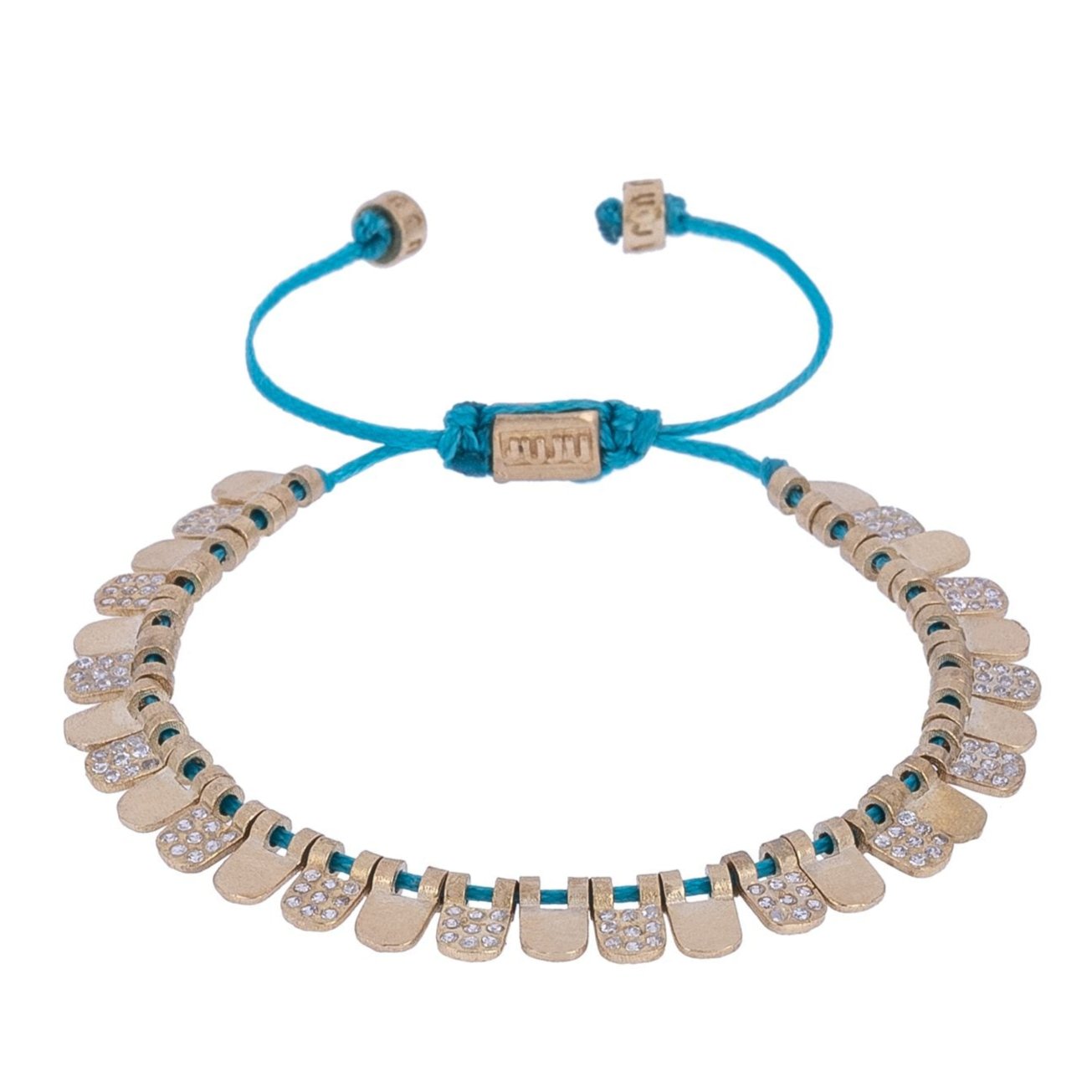 Schubvormige stenen armband