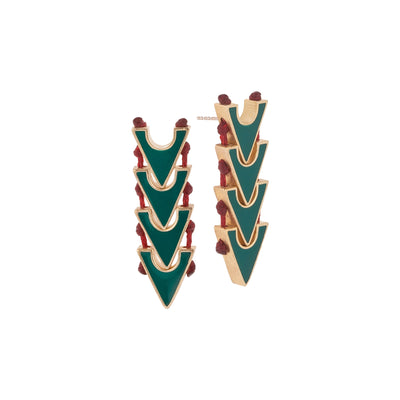 Enameled Rhythm Earring