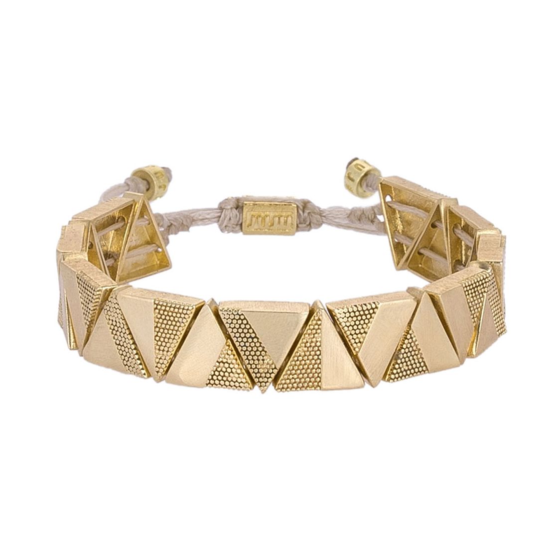 Asymmetrische driehoekige armband