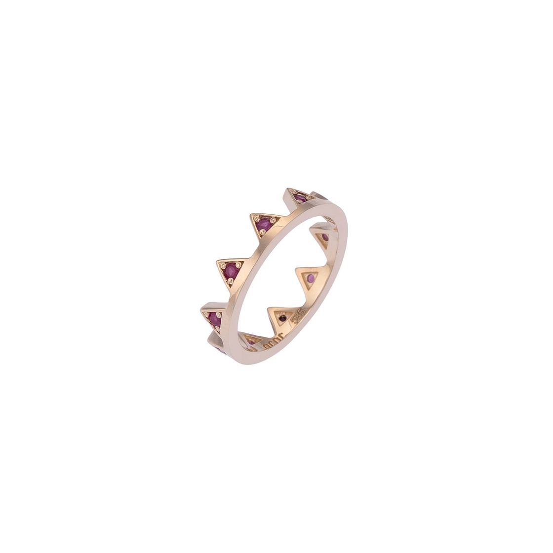 Spice gouden ring met robijnstenen